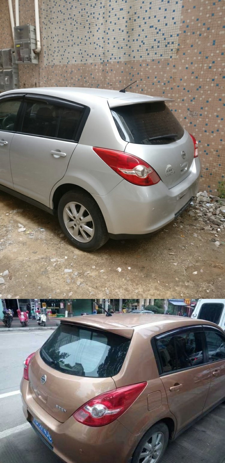 Nissan 05-10 cũ Nissan đuôi gió cố định đặc biệt sửa đổi 启 启 启 R50 cánh sau tự do cánh trên Cánh gió ô tô đẹp