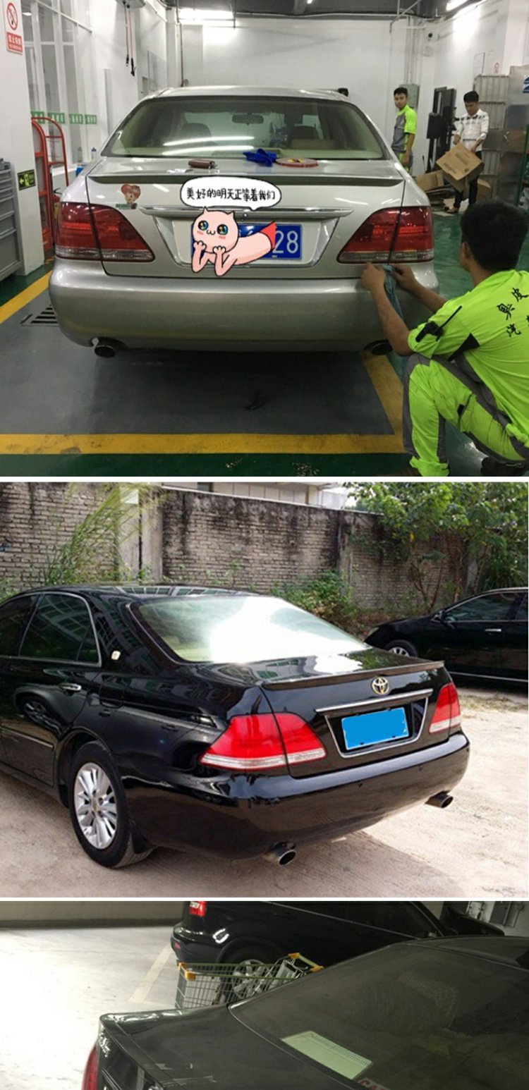 04-09 Toyota Crown đuôi 12 thế hệ áp lực đuôi cánh 08 đuôi vương miện cũ sửa đổi đặc biệt đuôi nhỏ - Sopida trên cánh lướt gió ô tô