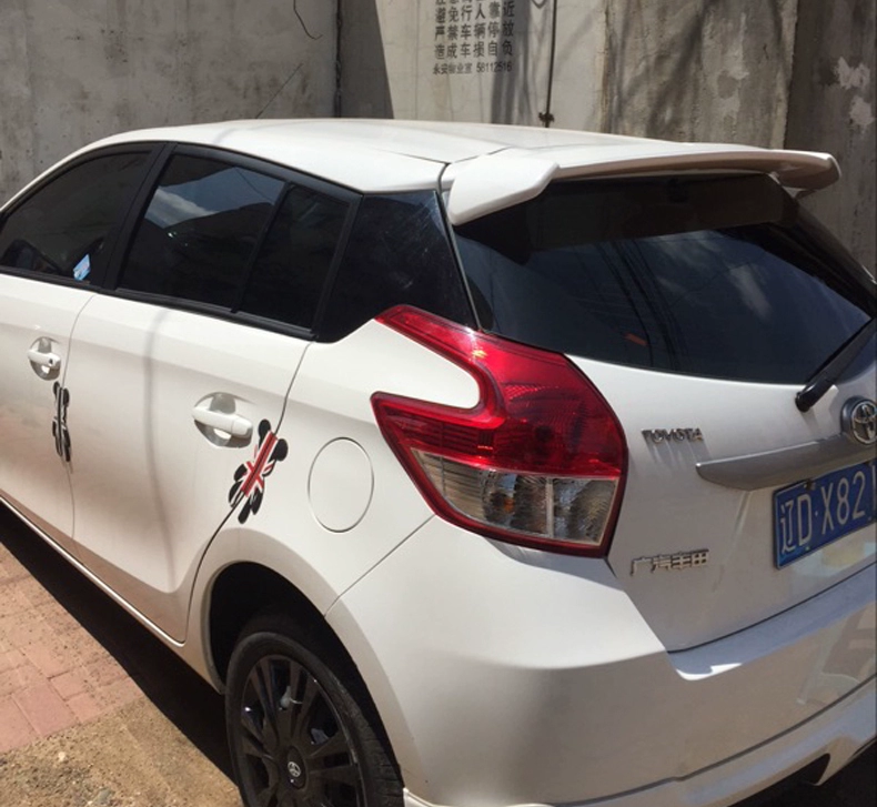 Dành riêng cho Toyota Zhixuan Vios FS hatchback 14-19 Zhixuan sửa đổi cánh gió trên cánh cố định mà không cần đấm - Sopida trên