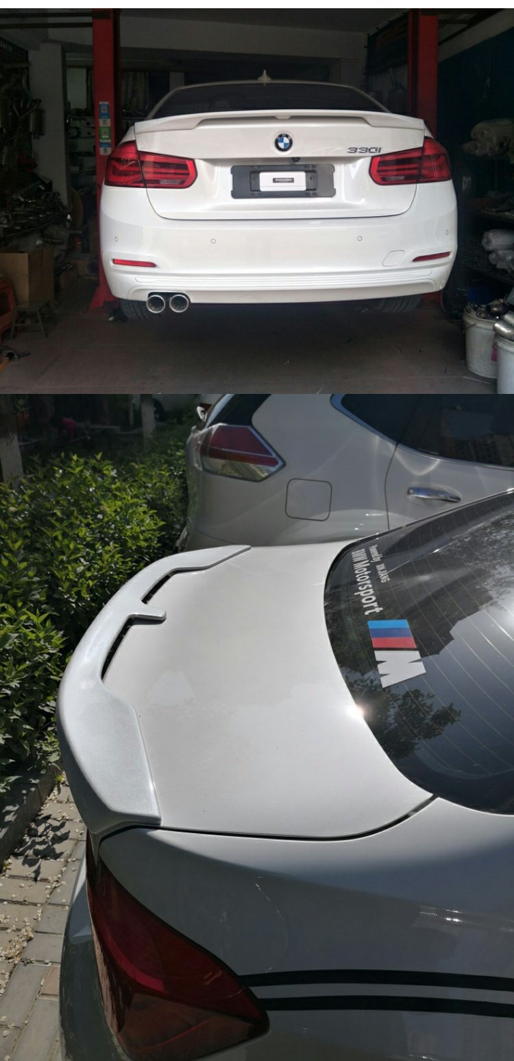 13-18 BMW 3 Series F30 320li 318li sửa đổi KERSCHER đặc biệt đấm miễn phí với sơn - Sopida trên cánh lướt gió