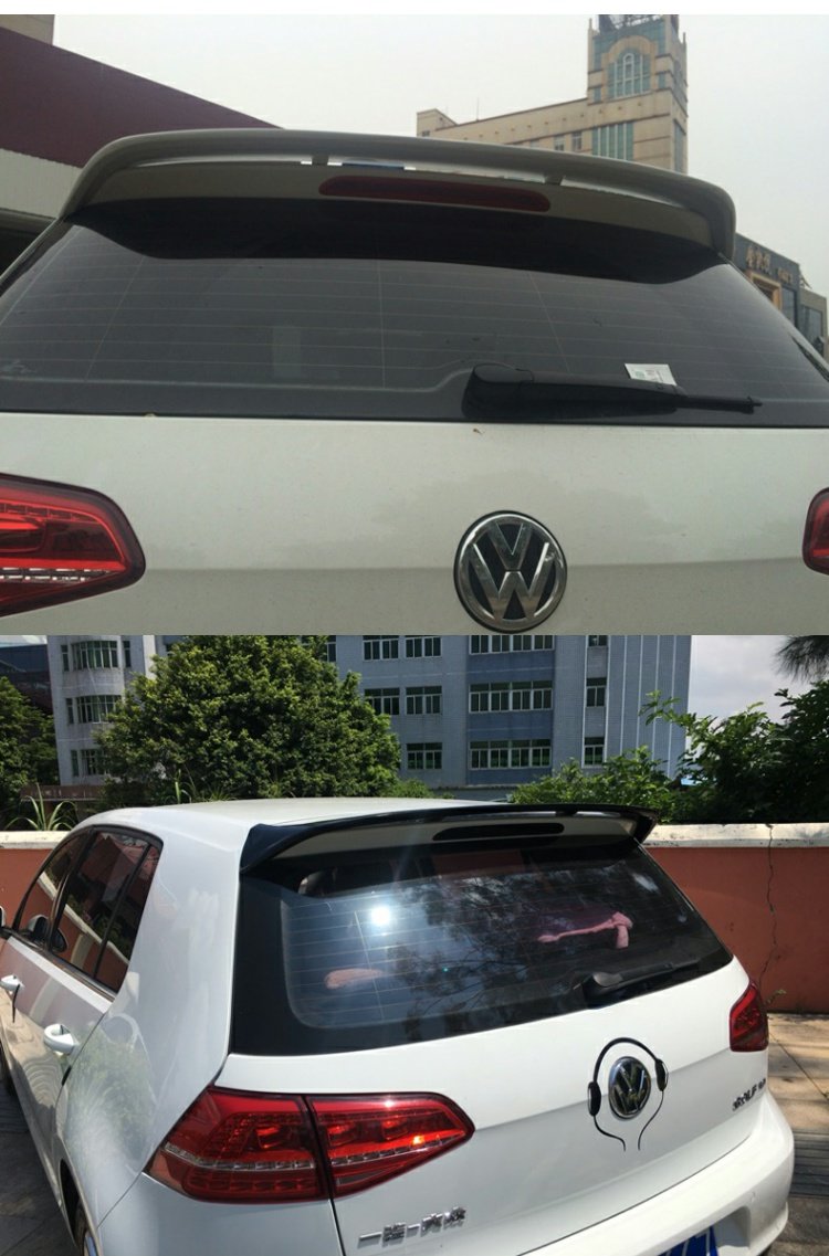 Dành riêng cho Volkswagen Golf 7 đuôi 14-18 mô hình cao 7 cánh sửa đổi trên cánh cố định đấm miễn phí với sơn Đuôi gió the thao