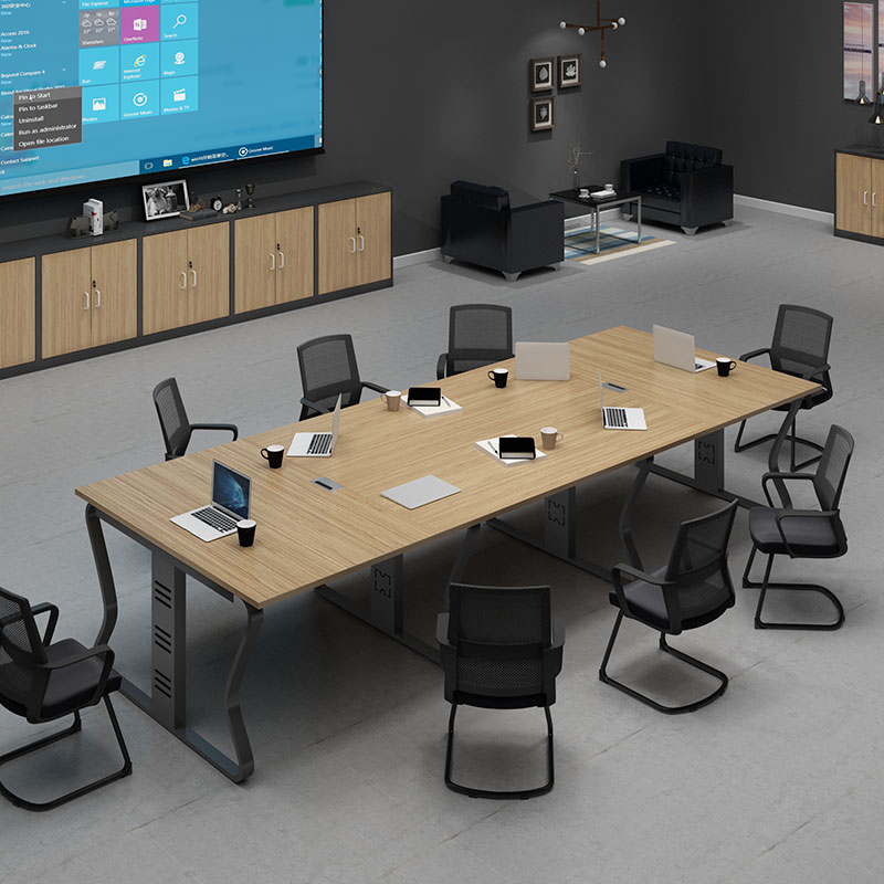 Office furniture combination plate type Conference table minimalist modern desk chair training table in negotiation table long table desk
