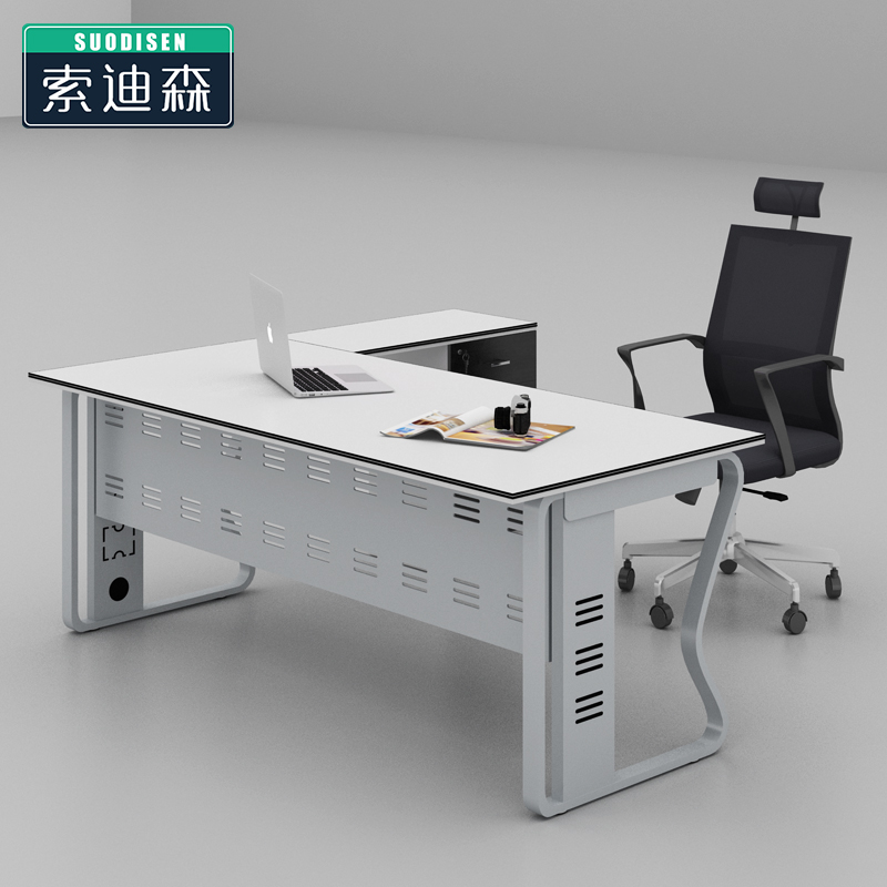 Boss Desk Single Desk Manager Table Office Furniture Brief Modern Clerk Desk Desk Computer Desk Big Bandae