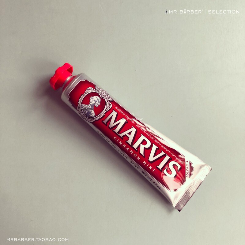 New packaging capacity Italy imports red Marvis cinnamon mint fragrant toothpaste 85ml