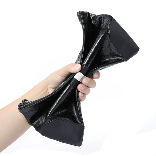 Кожаная хваталка, сумка с петлей на руку, маленькая сумка клатч