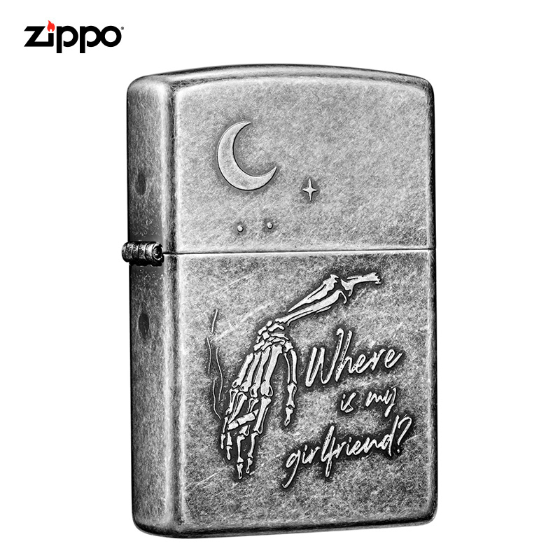 Zippo lighter official flagship store wind kerosene lighter single declaration gift to boyfriend
