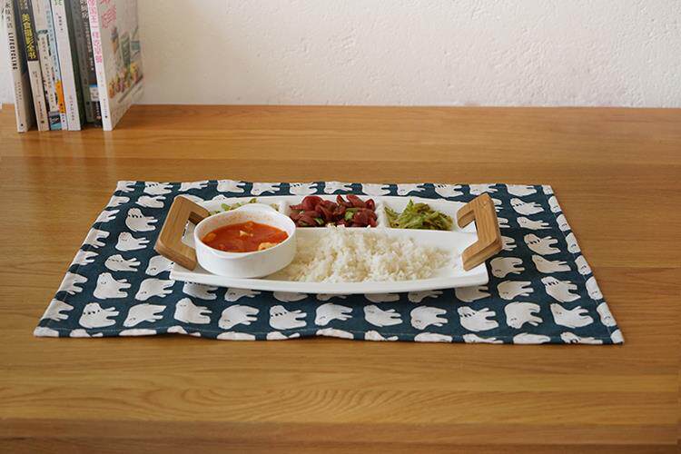 Elementary school students table cloth elementary school students eat table cloth d4060 rectangular cartoon desk dining cushion can be folded with cotton linen