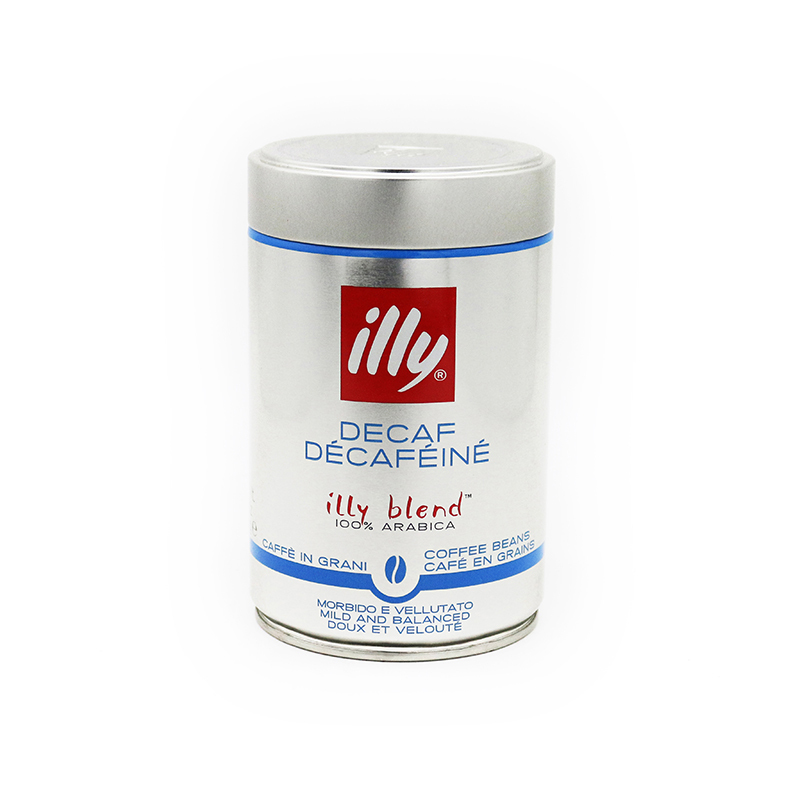 Illy Decaffeine Coffee Beans Medium Roast 250g Italian Espresso American Drip Mocha