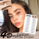 6D волосы, как настоящие брови, татуировка, наклейка, накладные брови