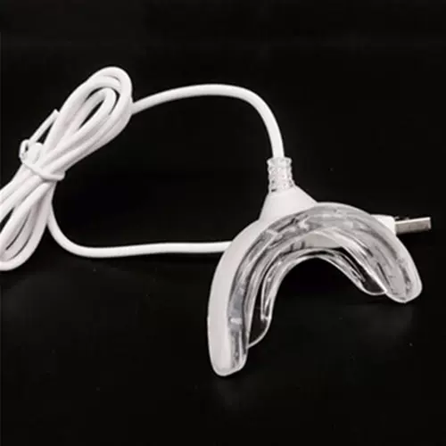 Умные светодиодные зубы отбеливают портативную USB -зарядку светодиодного синего