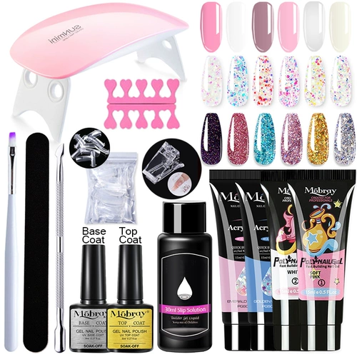 Mobray Polygels Poly Nail Gel Extension Nail Kit
