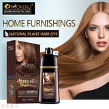 Натуральный коричневый цвет постоянный шампунь для волос длинные волосы