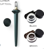 Сплошная подводка для глаз+черный+коричневый