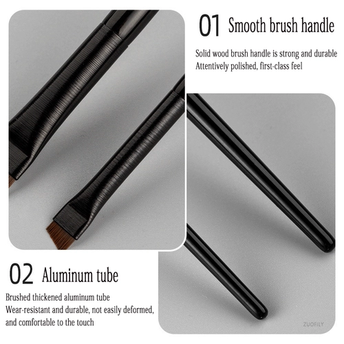 Новые 2pcs/Set Brow Contour Crash Brush Brow Brush Brush Porta