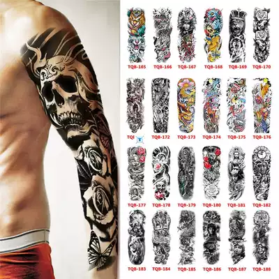 Waterproof Temporary Tattoo Sticker Totem Geometric Full