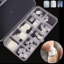100Pcs Artificial Acrylic Toe False Nails Tips Natural Clear
