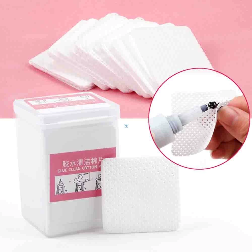 [200/400Pcs П pads remover для клей для наращивания ресниц без ворса]