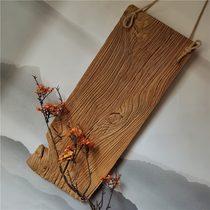 Old elm weatherwood wooden Zen meaning simple wall decoration of wall decoration