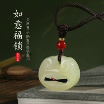 Sapphire fetal hair souvenir pendant keychain diy homemade male and female newborn baby full moon commemorative gift