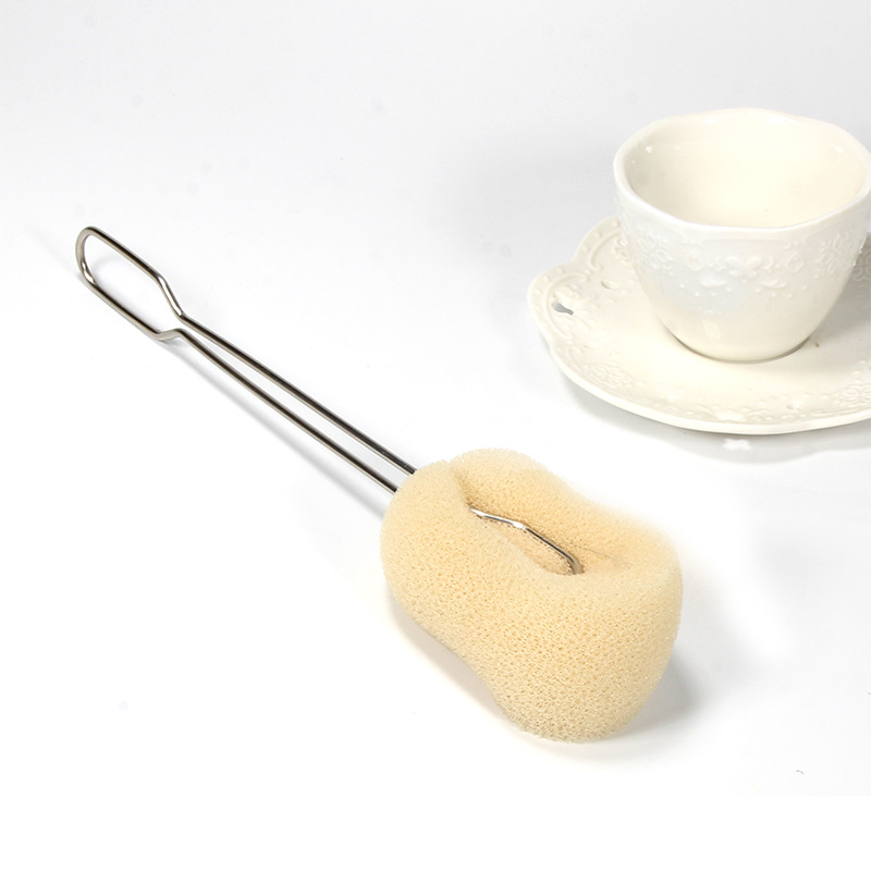 Minimalist creative bottle brushed quick dry antibacterial and durable detachable disinfection silk melon sponge water glass brushed cleaning brush