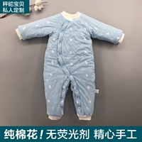 Áo cotton cho bé handmade, quần áo mùa đông, chăn bông dày, ấm, romper, cotton nguyên chất, cotton, ấm, ấm quần áo cho trẻ sơ sinh