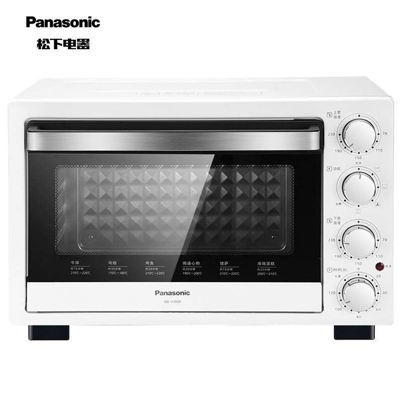 Panasonic Panasonic NB - H3000 household electric oven multi - function enamel roasting tube 30L capacity