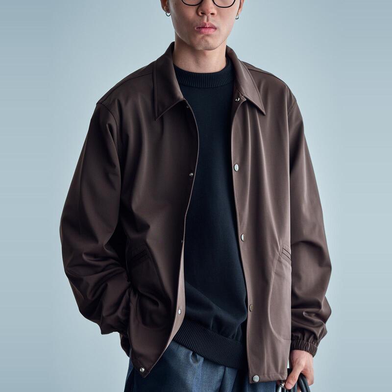 [Humanimal 24Aw] Japanese Imported Fabric, Drapey, Wrinkle-Resistant, Easy-Care Coach Jacket Short Coat