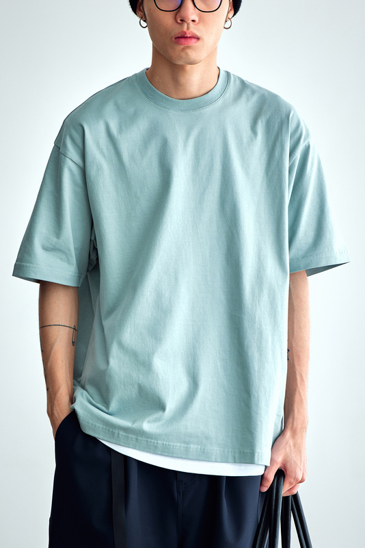 Humanimal Giza Giza Egyptian Cotton Long-Staple Cotton Basic Loose Short-Sleeve T-Shirt Tee New 2 Colors + 16 Colors