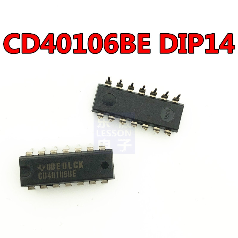 CD40106BE CD40106 HCF40106 six Schmidt positive and negative DIP-14 imported original