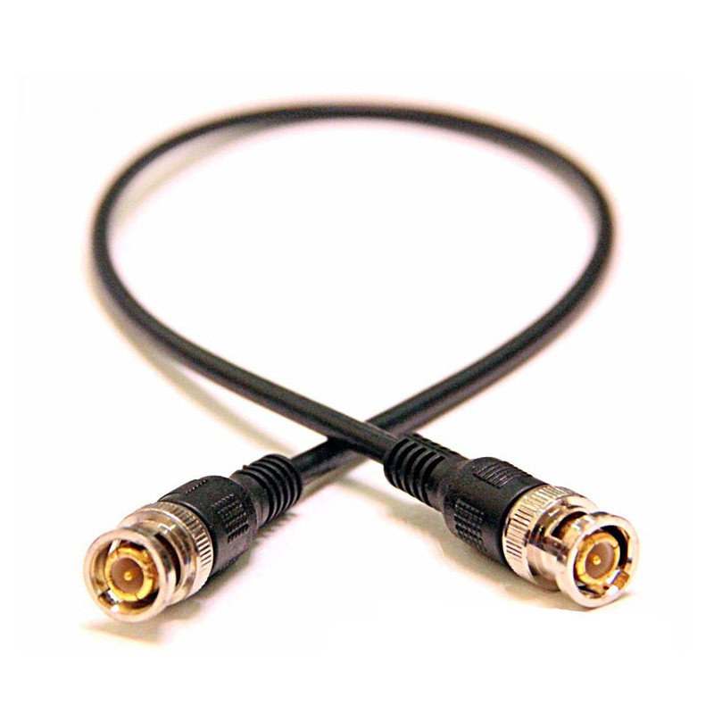 Pure copper gilded BNC joint Q9 jumper monitoring transmission line bnc connecting line 5 0 1 1 5 2 3 4 5 m