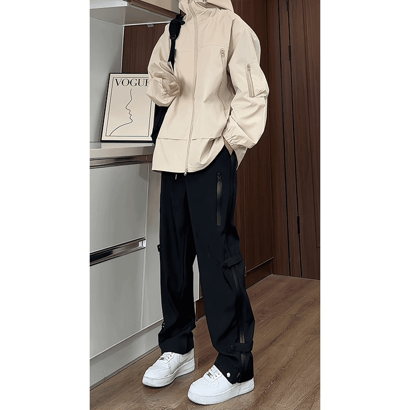 Waterproof Jacket for Men, Summer American-Style Functional Quick-Dry Pants, Outdoor Hiking and Travel Outfit Set