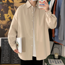 oversize card its color shirt mans port craze big code chubby design feel pure color inner lap shirt jacket
