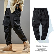 Overalls Tide brand multi pocket loose casual pants spring 2021 New with Martin boots pants men nine points