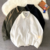 oversize pure color long sleeve shirt mens port craze big code loot 100 hitch high touch inside the bottom jersey