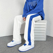 Sports Acropolis Pants Male summer slim Tide Cards Loose senior Sensation High Street Casual Pants Klein Blue Tug Pants