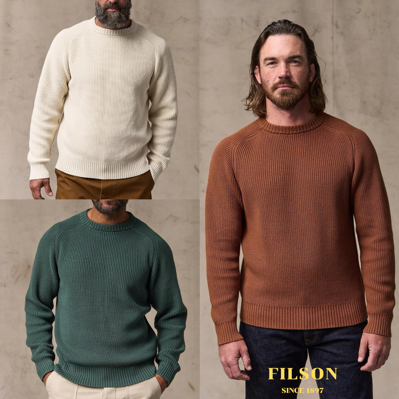 New Product Filson American Vintage Cotton Retro Peruvian Cotton Soft Crew Neck Sweater 20307487 New Product Filson American Vintage Cotton Retro Peruvian Cotton Soft Crew Neck Sweater 20307487