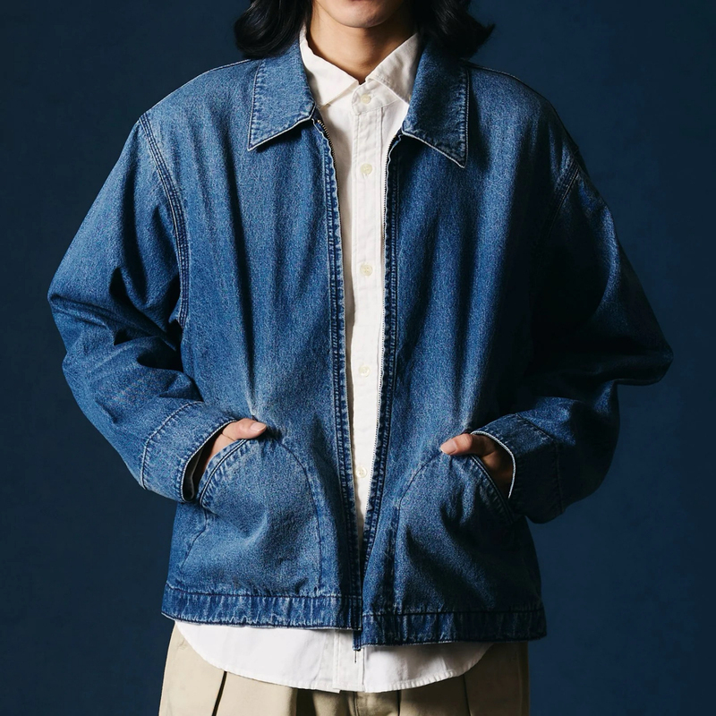 Barns × Bigmac Limited Edition Co-Branded Model Br-26164 Retro Washed Distressed Denim Work Jacket