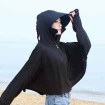 Ice Silk Sunscreen Face Mask Full Face Woman Summer Face Protection Gini Mask Sun Shield Sun Protection Neck Bicycling Bike Equipped Riding Hood Cap