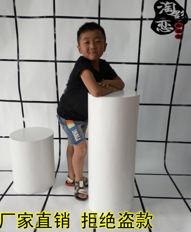 Children's photography props Cylinder photo props Window product shooting Wooden pier props Photo studio creative props