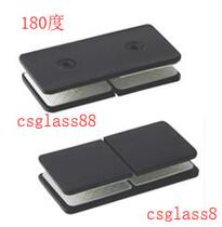 180 degree black glass fixing clip bathroom glass door corner code partition shower room link clip 304 stainless steel