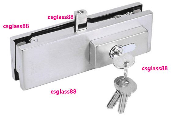 12mm glass car bit lock without frame door lock glass door clip lock
