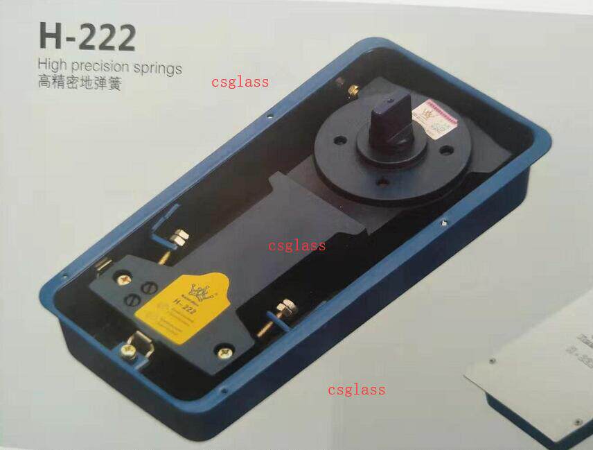 Hong Kong Crown Keerdun H-222 with frame-free tempered glass door wooden door plastic steel door aluminum alloy ground bomb