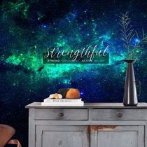 Science Fiction Space Star Air Care Wall Panel Hotel Electric Race KTV Decorative Buttoned Board Wall Bedroom Restaurant Web Café Integrated Wall