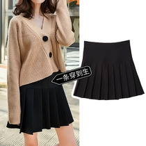 Pregnant women pleated skirt summer new light skirt support belly skirt large size Korean version of the trend spring and autumn base short skirt