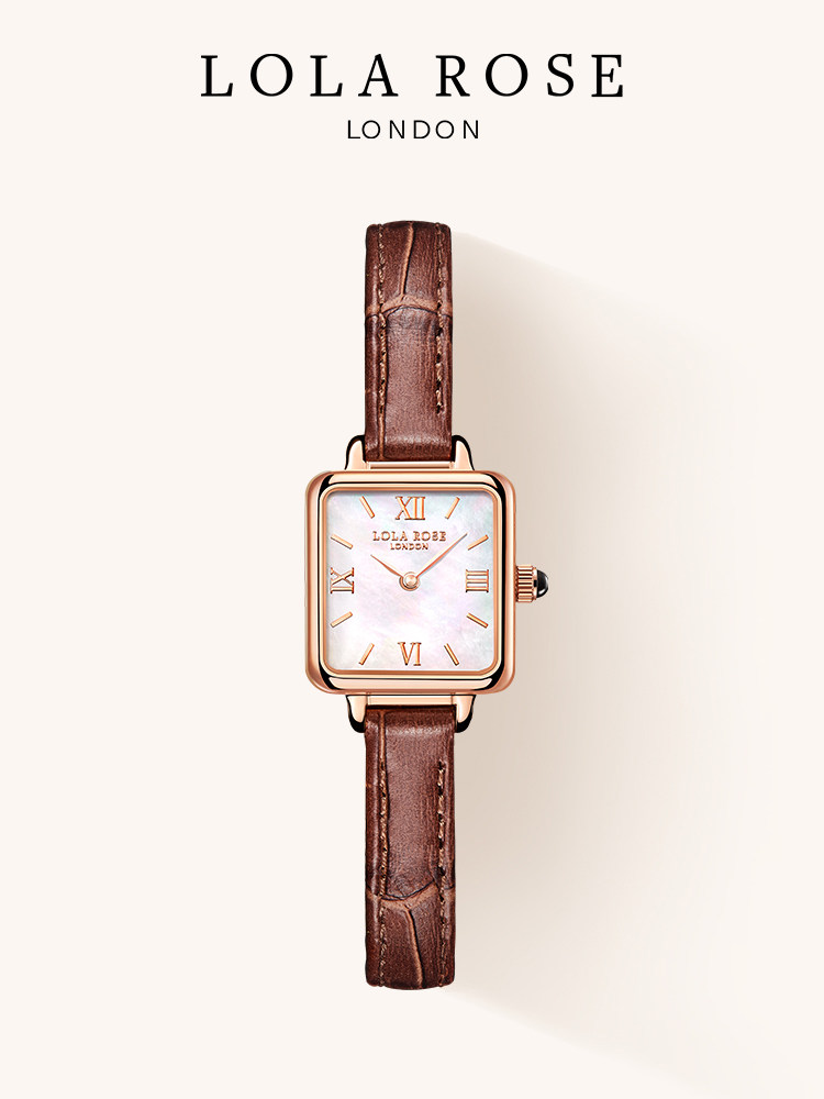Lola Rose small brown watch Women's watch Valentine's Day gift exquisite light luxury versatile fashion watch small dial