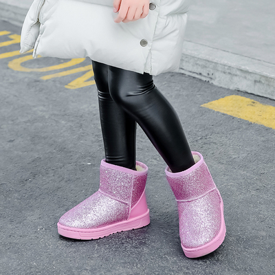 冬季新款儿童加绒加厚雪地靴