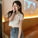 Летняя одежда, сексуальная брендовая футболка, высокая талия, в западном стиле