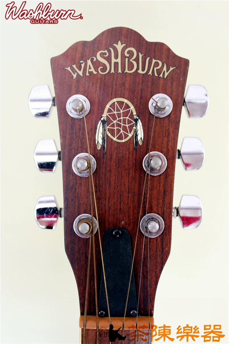 Музыкальная шайба Tea Chen Handmade Warriors одиночная - деревянная гитара Washburn D48 SK Comanche Nuno