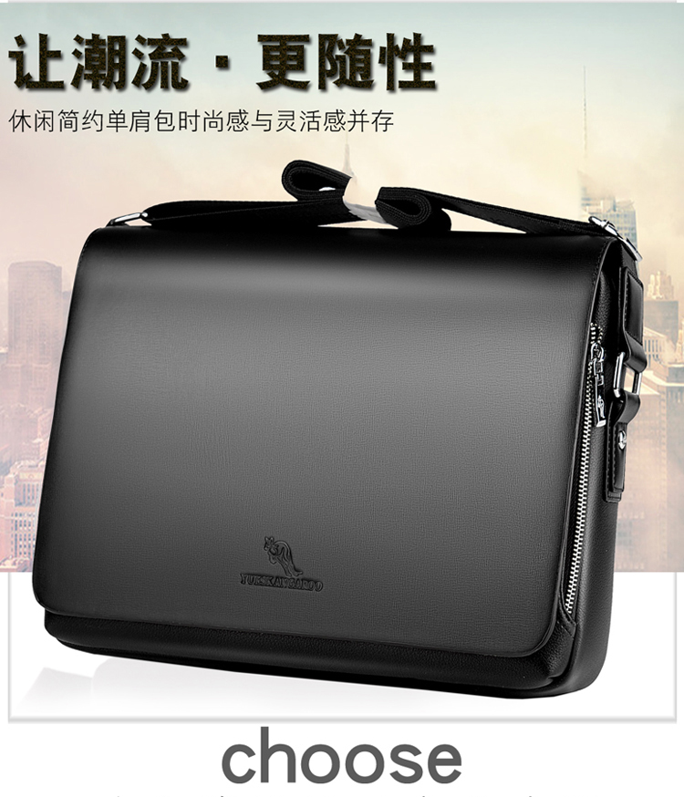 Yuesen kangaroo túi nam đeo vai thật da xéo túi nhỏ nam ba lô kinh doanh bình thường dọc - Túi của con người túi christian dior
