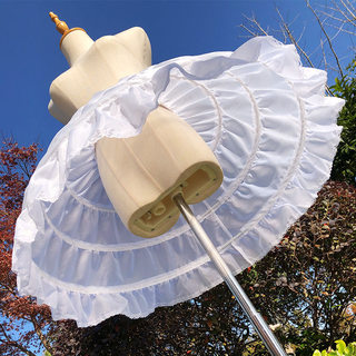 暴力鱼骨裙撑45cm儿童/成人洛丽塔南瓜型超蓬可调节演出礼服内衬